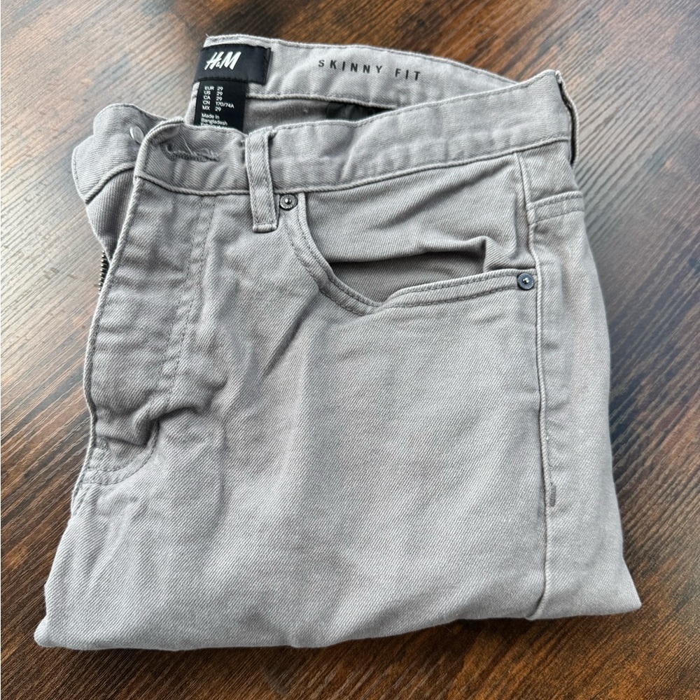H&M Light Gray Skinny Jeans